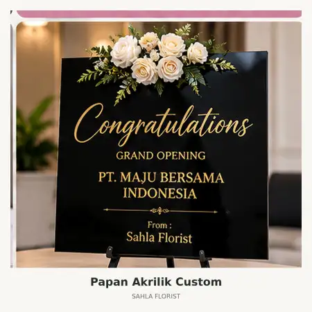 Papan Bunga Akrilik Tembalang